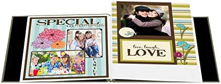 Pioneer 8 Inch by 8 Inch Postbound Silk Fabric Frame Cover Memory Book, Copper (Pack of 4) - Image 2