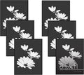 Americanflat Front Loading 8.5x11 Picture Frame with Shatter-Resistant Glass - Set of 6 - Metropolitan Collection - Photo Frame for Tabletop and Wall Display - Black by Americanflat
