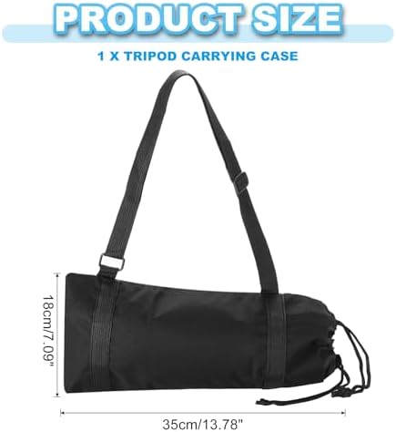 PATIKIL Tripod Carrying Case, Nylon Padded Tripod Bag with Handles for Light Stands Tripod Photography Accessories, Black 35cm - Image 2