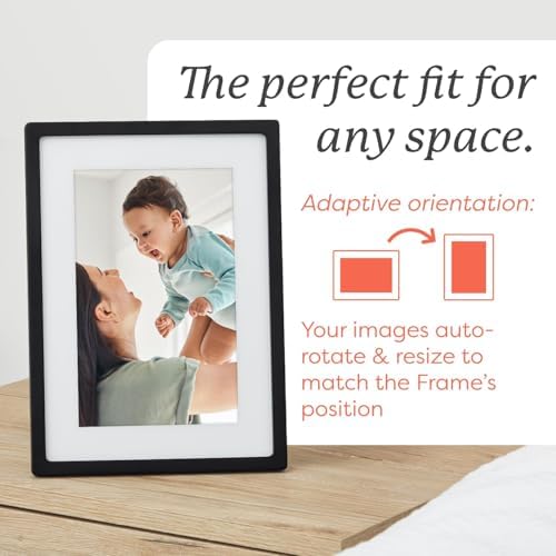 Skylight Digital Picture Frame, Load from Phone Capability, 15" Black - Image 6