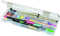 ArtBin 3900AB Solutions Extra Long Box, Art & Craft Organizer with Removable Dividers, [1] Plastic Storage Case, Clear , 12.4" x 4.9" by ArtBin