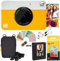 Kodak Printomatic Instant Camera Bundle (Yellow) Zink Paper (20 Sheets) - Case - Photo Album - Hanging Frames. by Unknown