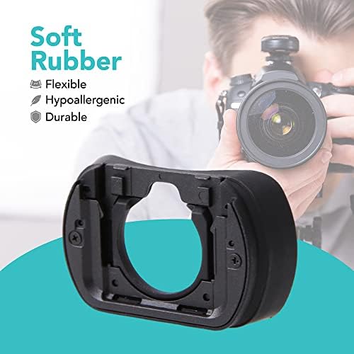 Foto&Tech Soft Rubber Eyecup, Fuji EC-XT L Eye Cup Cover Eyepiece Viewfinder Compatible with Fujifilm GFX100 X-T1 X-T2 X-T3 X-T4 GFX-50S X-H1 - Image 2