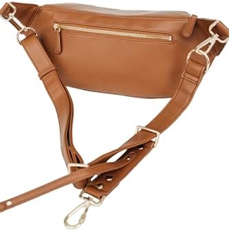 The Sidekick Camera Bag – Compact, Vegan Leather, Hands-Free Crossbody with Protective Suede Interior, Brown - Image 7