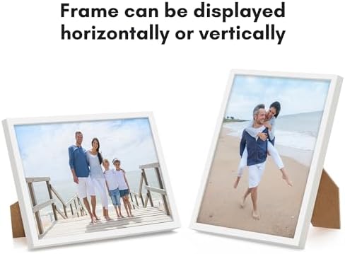 Americanflat 9x12 Picture Frame - Slim Molding - White - Image 4