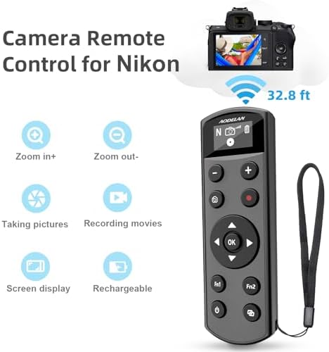 for Nikon Camera Wireless Remote Control, Rechargeable OLED Shutter Release - Image 2