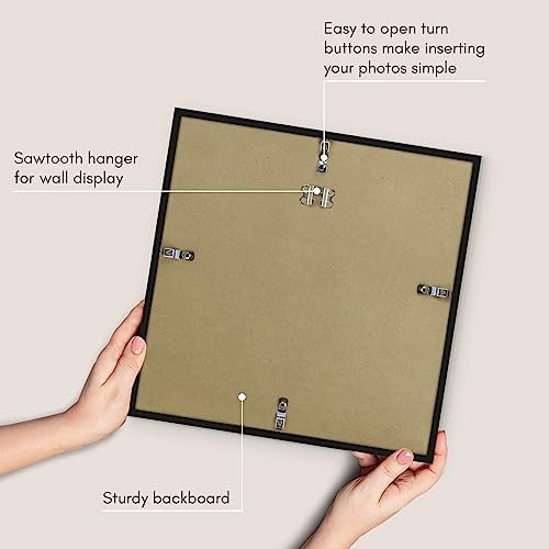 Americanflat 13x13 Picture Frame - Slim Molding - Black - Image 5