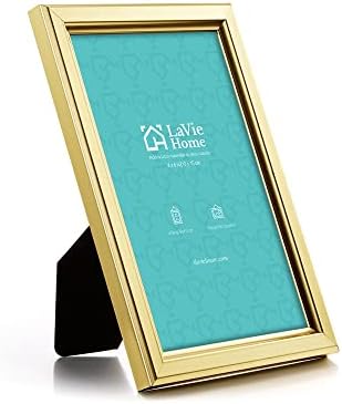 LaVie Home 4x6 Picture Frames (12 Pack, Gold) Simple Designed Photo Frame with High Definition Glass for Wall Mount & Table Top Display, Set of 12 Classic Collection - Image 2