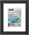 Americanflat 8x10 Picture Frame - Matted to 5x7 - Engineered Wood - Black by Americanflat