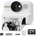 HiMont Kids Instant Print Camera, 1080P HD Kids Camera Instant Print with 3 Rolls Print Paper & 32GB Card, Ideal Kid Toys Gifts for Boys & Girls Age 3-14 (Black) by HiMont