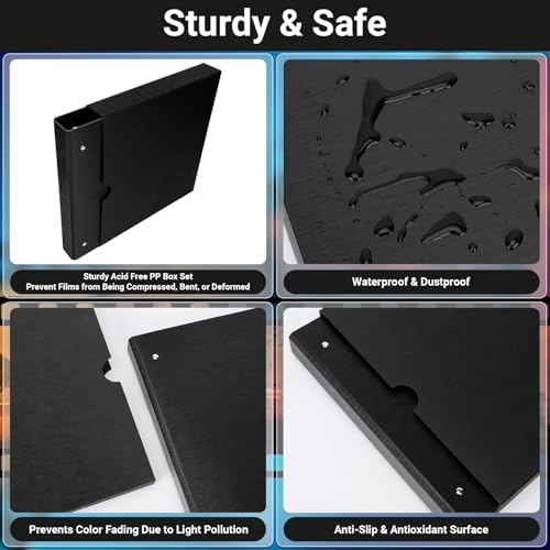 Acid Free Film Negative Binder, 3 Ring Binder with 30 Pack 35mm Negative Sleeves and 30 Pack 120 Film Sleeves - Image 4