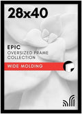 Americanflat 28x40 Poster Frame - Engineered Wood - Black by Americanflat