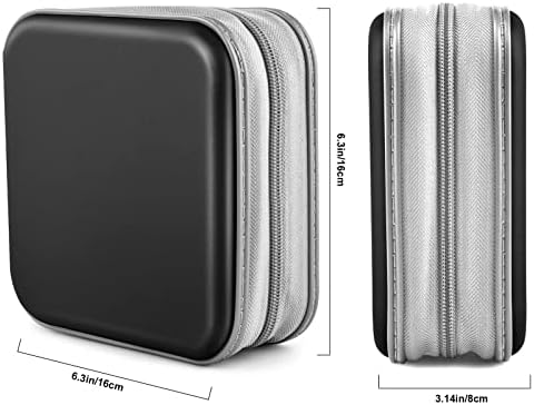 CD/DVD Case Wallet, 48 Capacity, Black, Plastic, Portable, Lightweight - Image 6