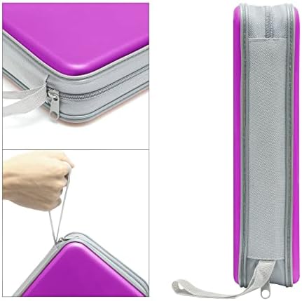 Siveit CD DVD Cases 96 Capacity Disc Storage Binder for Car(Purple) - Image 3