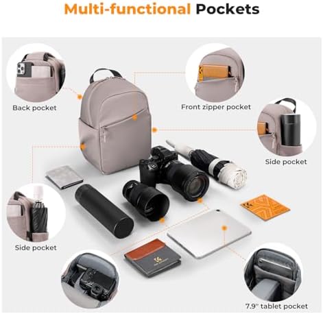 K&F CONCEPT Camera Sling Bag, Compact Crossbody Bag for DSLR Mirrorless - Image 3