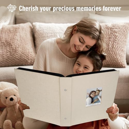 Artmag Fabric Photo Album 4x6 400 Large Capacity for Family Wedding Anniversary Linen Album Holds 400 Vertical Photos (400 Pockets, Beige) - Image 5