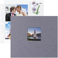 1DOT2 12x12 Inch 3 Ring DIY Scrapbook Photo Album, Gray by 1DOT2