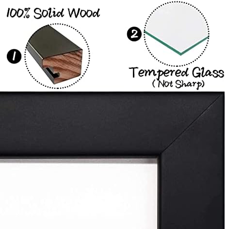 Golden State Art Photo Booth Frame, Black Wood and Real Glass, 2 Pack - Image 3
