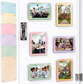 AceOrbit 12 Pack Pastel Magnetic Picture Frames Acrylic Fridge Magnetic Frame Back to School Locker Decor 2.9x4.1in Double Sided for Refrigerator Dorm Office Bulletin Board Instant Photos by Unknown