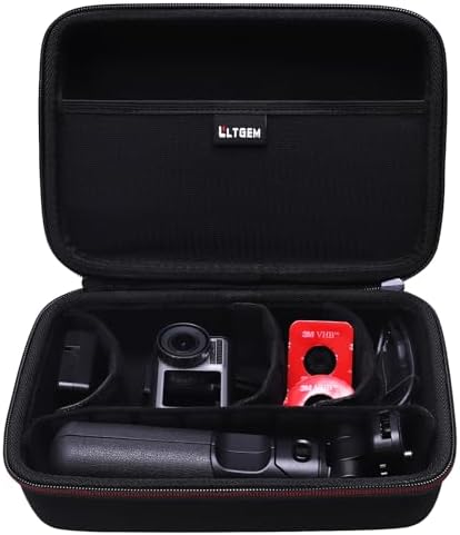 LTGEM Action Camera Case Compatible with GoPro Hero 13/12 / 11/10 / 9/8 / 7/6 / 5 / Go Pro MAX2 / MAX/Mission 1 PRO Action Camera, Accessories Carrying Storage Bag (Moveable Dividers) by LTGEM