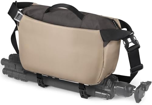 TAAOKA Camera Sling Bag, Waterproof Camera Case with Tripod Holder, DSLR/SLR/Mirrorless Cameras Shoulder Bag, Crossbody Camera Bags for Photography (Coffe) by TAAOKA