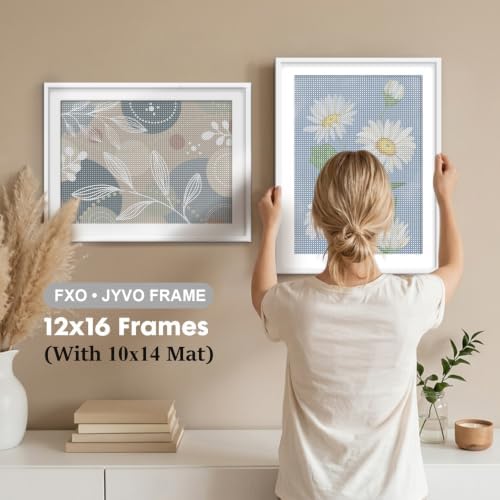 12x16 Frame Set of 6 for Diamond Art Painting 30x40cm Engineered Wood White - Image 4