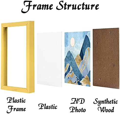 Gold 24x24 Picture Frame, Lightweight Sturdy Gallery Wall Decor - Image 2