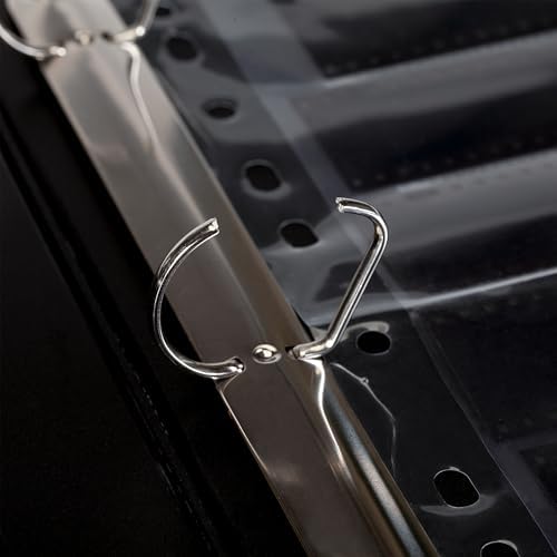 Acid Free Film Protector Storage Box Set 3 Ring Film Negative Binder for Standard 135 35mm 120 4x5 8x10 Negative Pages Film Bag(Black) - Image 6