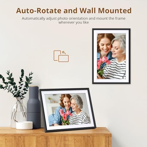 Dragon Touch 10.1'' WIFI Digital Picture Frame - 1280*800 HD IPS Touch Screen Digital Photo Frame Display, Auto-Rotate, Share Photos/Videos Instantly via Free App Best Gifts for Birthday, Wedding, Mom - Image 6