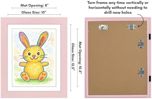 Americanflat 8.5x11 Changeable Kids Art Frame - Light Pink - Image 3