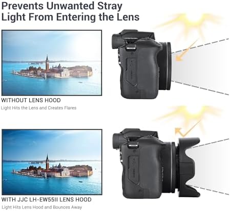 JJC Tulip Lens Hood for Canon RF 28mm f/2.8 STM, Replaces EW-55 - Image 3