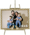 4x6 Gold Picture Frame with Bird Accent by Synovana