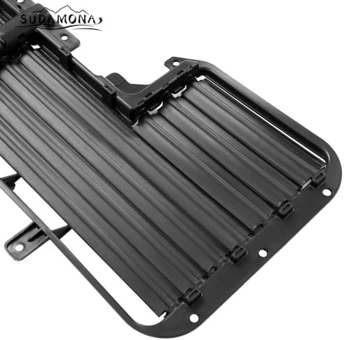 Front Radiator Active Grille Shutter Control Assembly W/o Motor Fit For 2017 2018 2019 Chevrolet Silverado 1500/GMC Sierra 1500,Factory Style,Black - Image 6