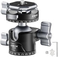 CAVIX Ball Head, Tripod Ball Head Mount 1/4" & 3/8" with Arca Quick Release Plate, 360° Rotating Panoramic Ball Head for DSLR Camera,Tripod,Monopod,Slider,Camcorder - 11 lbs/5kg Load by CAVIX