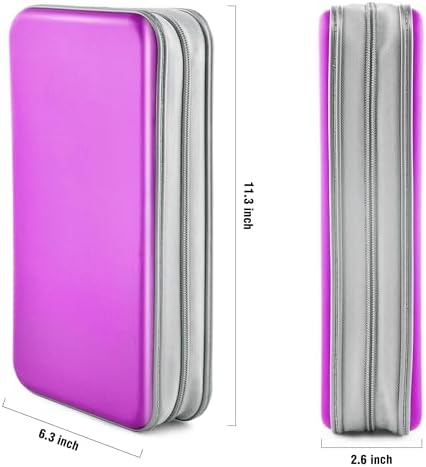 96‑Capacity Hard Plastic CD/DVD Binder for Car, Home & Travel - Image 6
