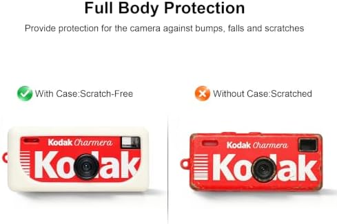 BOVKE Silicone Case for KODAK CHARMERA Keychain Digital Camera, Off White - Image 3