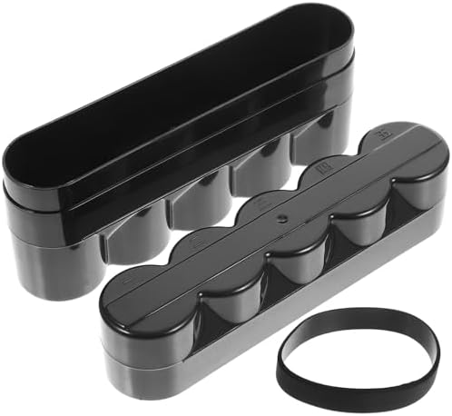 LIFKOME Portable Plastic Film Case Holder for 5-Rolls of Film Black Storage Box with Large Capacity for Rolls and Small Items Easy to Use Canisters Carrying Box for Home Supplies by LIFKOME