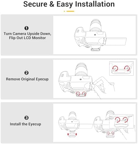 Kiwifotos Long Soft Eyecup Eyepiece Viewfinder for Canon EOS R5 Mark II - Image 5