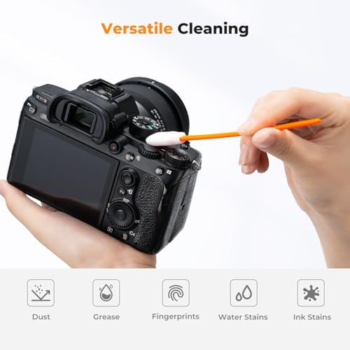 K&F CONCEPT 200 Foam Cleaning Swabs,for Electronics,Camera,Deep Cleaning - Image 2