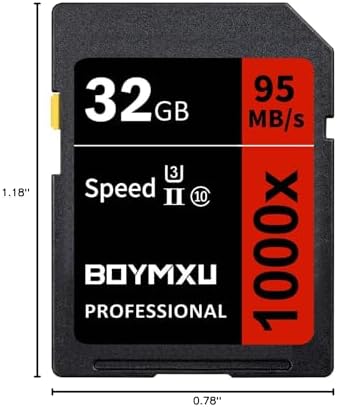 Professional 32GB Class 10 U3 Memory Card - Up to 95MB/s for Cameras & Camcorders - Red/Black - Image 7