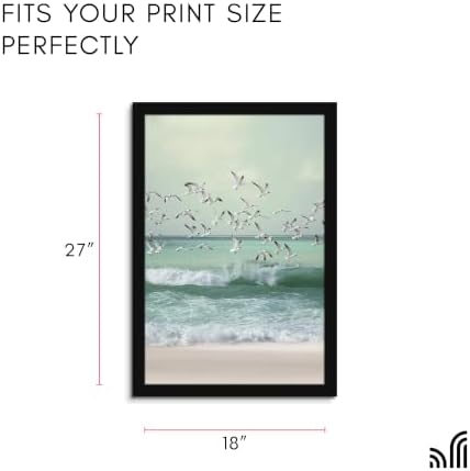 Americanflat 18x27 Poster Frame - Engineered Wood - Black - Image 2