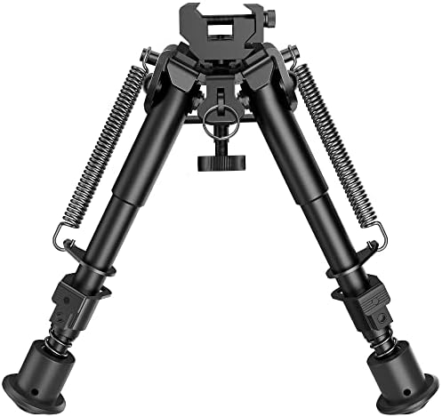 CVLIFE 6-9 Inches Bipod Adjustable Spring Return with Picatinny Adapter by CVLIFE