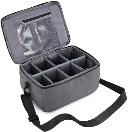 Koolertron Dslr Camera Insert Bag Purse Universal Liner Lens Pouch Partition Protective Cover Waterproof Sleeve for Cannon/Nikon/Sony (Grey) by Koolertron