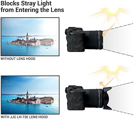 Lens Hood for Canon RF 15-30mm F4.5-6.3 is STM Lens on EOS R6 Mark II EOS R Series Camera, Reversible Lens Shade Replace Canon EW-73E Lens Hood, Compatible with 67mm Filters and 67mm Lens Cap - Image 2