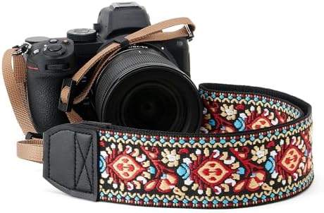 ZOOEASS Camera Strap for DSLR and Mirrorless Digital Camera,Neck Strap with Embroidery Patterns and Quick-release Buckle by Unknown