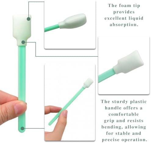 50PCS Foam Cleaning Swabs – Anti-Static Lint-Free Applicators for Printers, Cameras, Optical Lenses & Electronic Equipment - Image 3