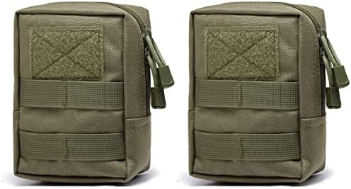 Azarxis Molle Pouches, Tactical Compact EDC Small Utility Pouch Waist Bags Sundries Storage Admin Organize Gear Gadget for Military Backpack by DesignedforOutdoorSports