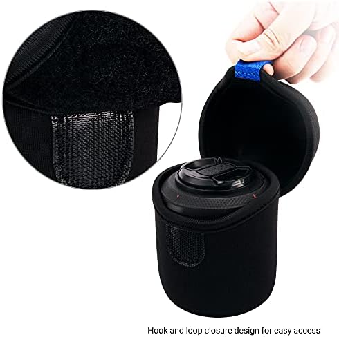 JJC Small Neoprene Camera Lens Pouch Case, Fits Lens up to 3.1 x 3.1inches - Image 4