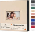 Popotop 4x6 Photo Album Holds 500 Pictures, Vegan Leather Hardcover by Popotop