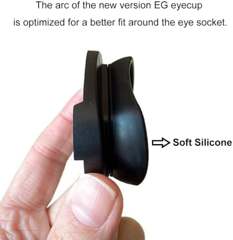 2 Pcs Eyecup EG Viewfinder Eyepiece Compatible with Canon EOS 5D Mark IV 5D III 5DS R 5DS 7D 7D Mark II 1Dx III 1Dx Mark II 1Ds III 1D IV 1D III,Replacement Eye Cup Eyepiece EG - Image 2
